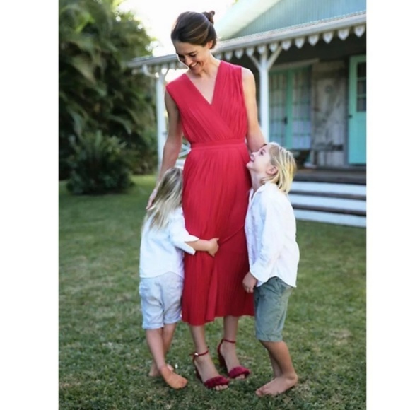 Anthropologie Tracy Reese Pleated Midi Dress - Picture 8 of 9